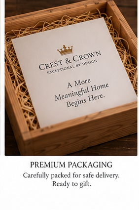 Premium protective packaging concept for a personalized stained glass heirloom