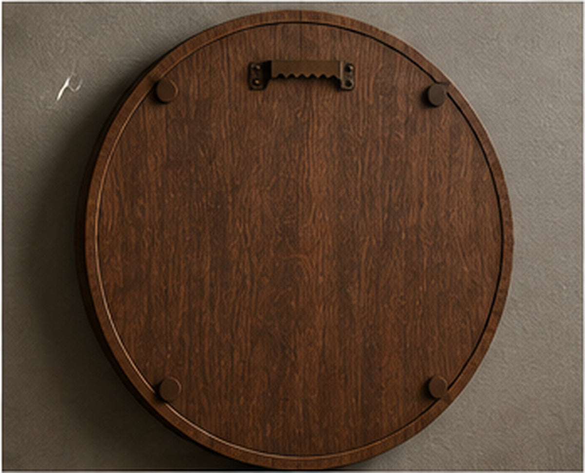 Back construction and hanging hardware of premium dimensional family crest plaque